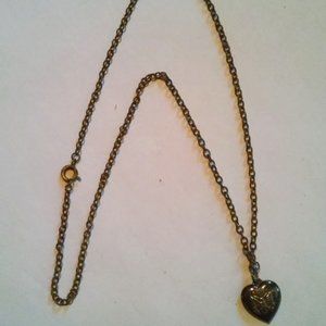 Sterling Silver Necklace W Insignia Stamped 'Sterling' Hangs 10 1/4" Needs Clean